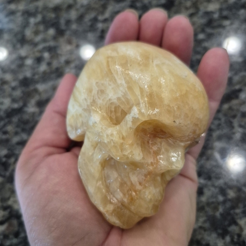 Natural Jasper Carved Crystal Skull #2 New - Picture 6 of 9
